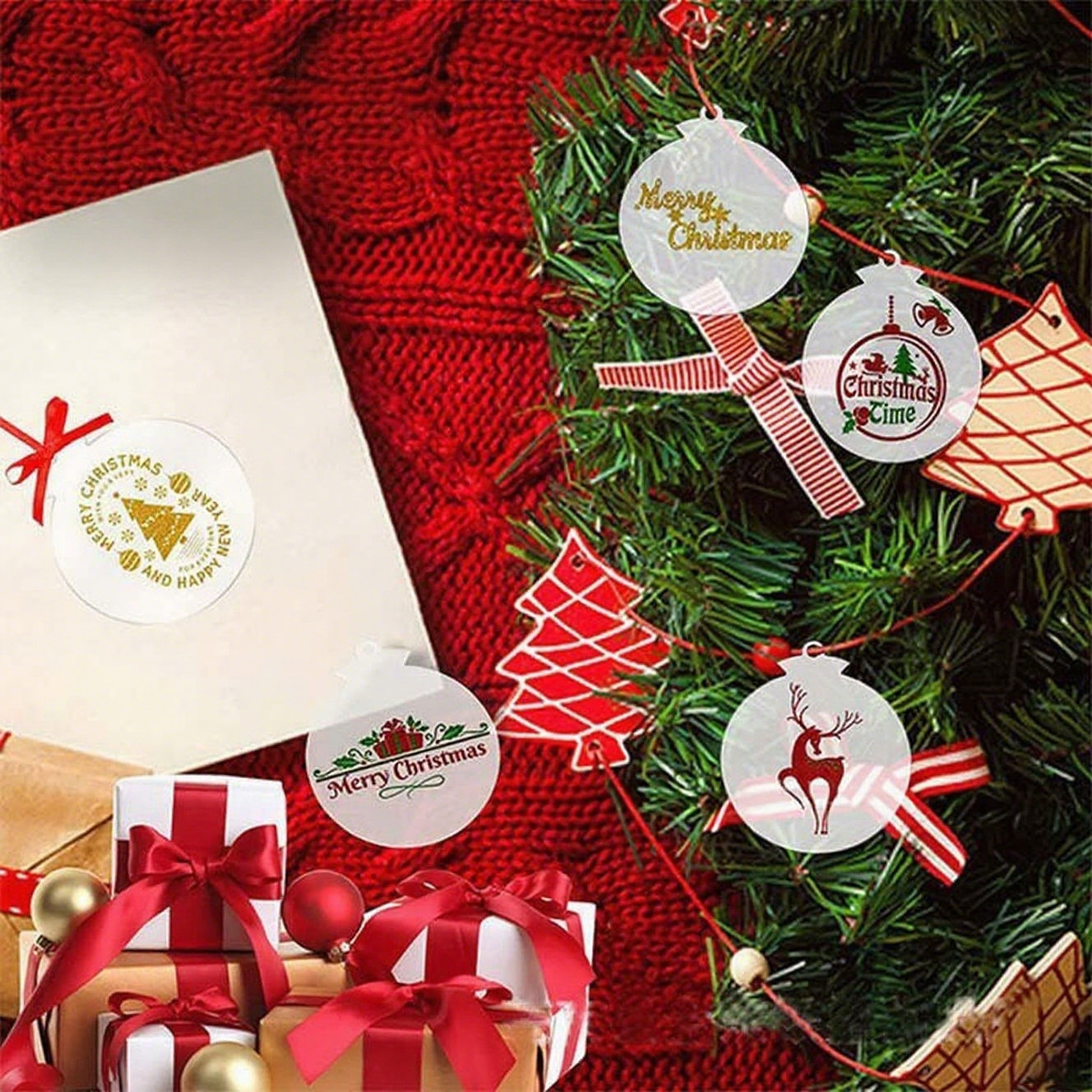 Round Acrylic Ornament Tags