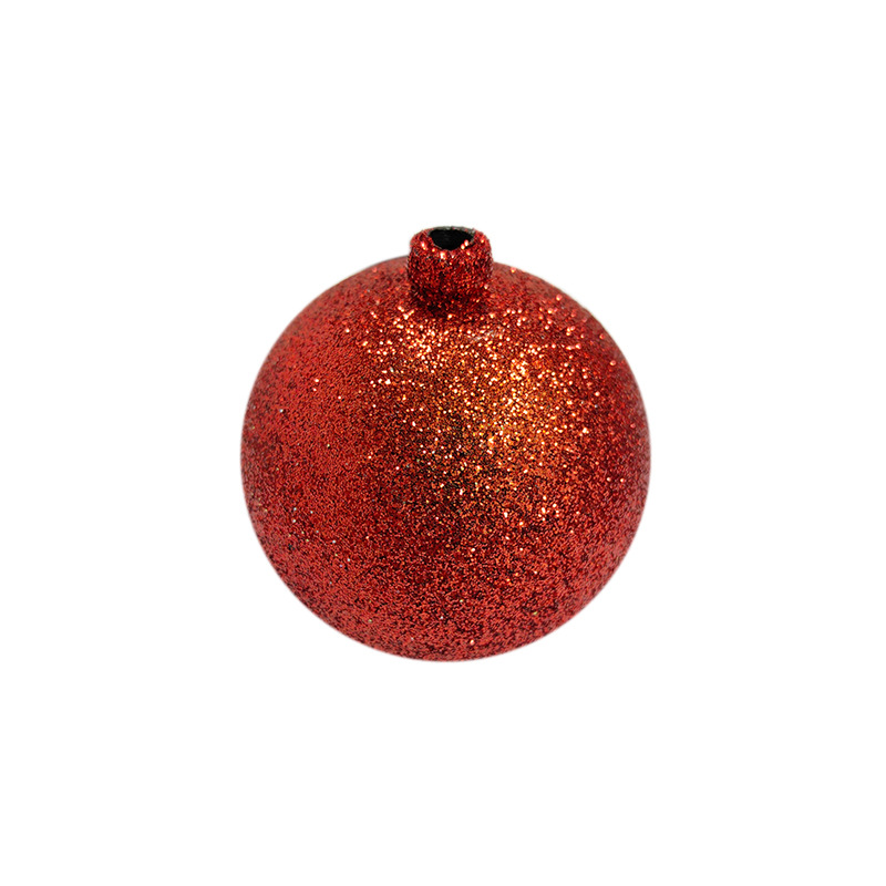 Glitter Plastic Christmas Tree Ornaments Balls