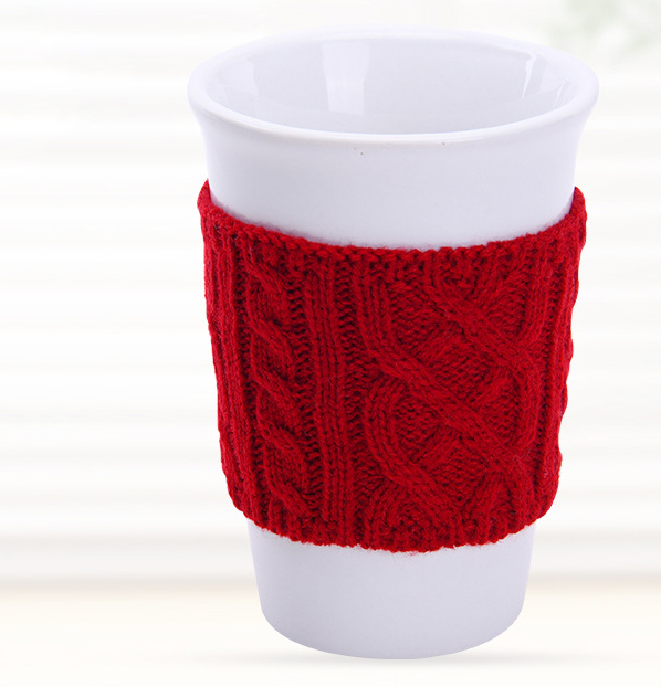 Knitted Yarn Cup Sleeve