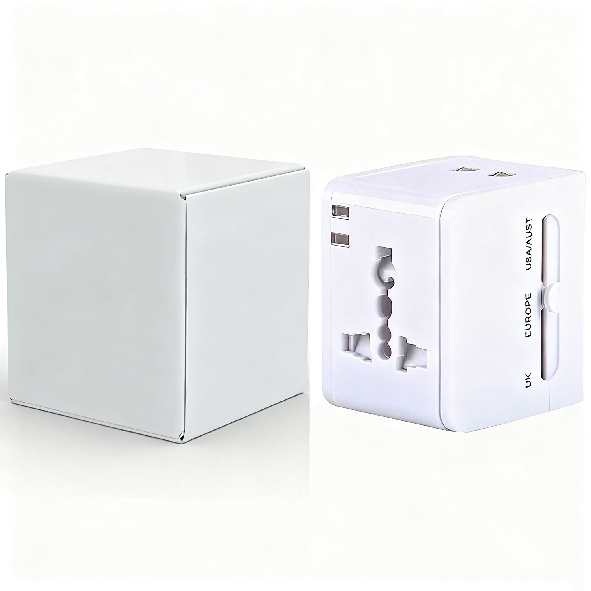 Travel Adapter w/Dual USB Ports