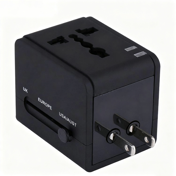 Travel Adapter w/Dual USB Ports