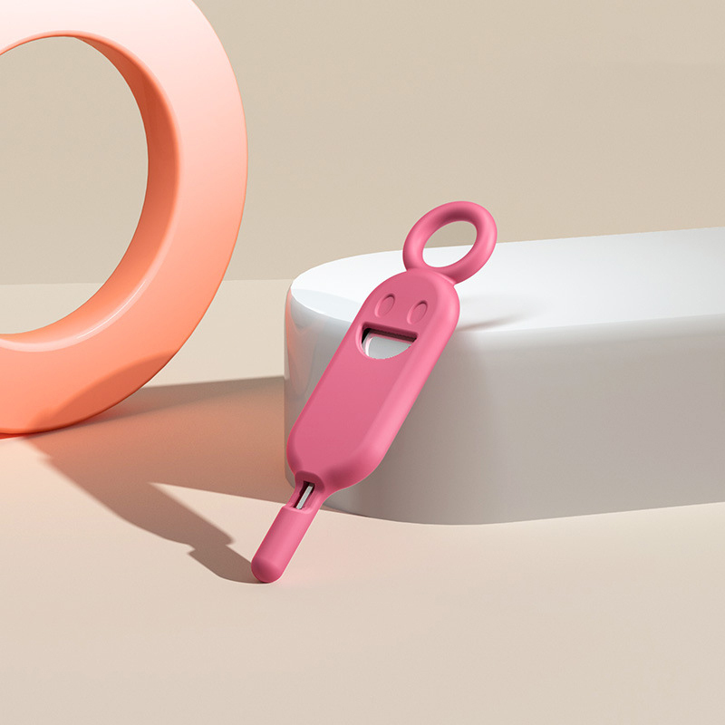 Smiley Phone Card Removal Pin with Silicone Case