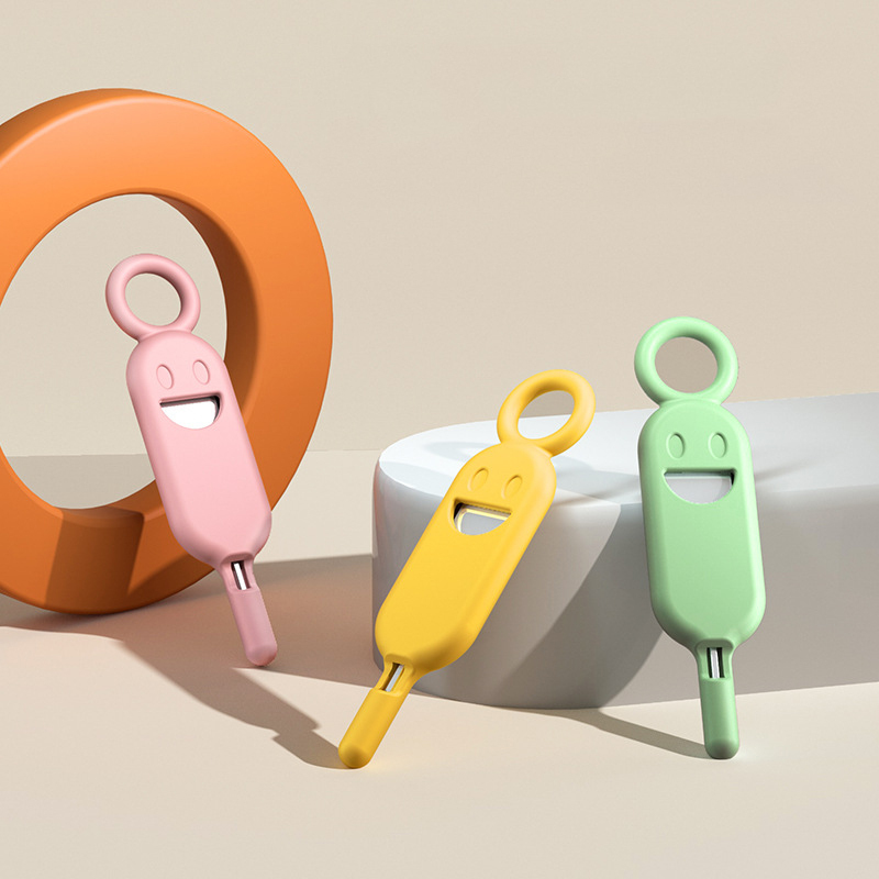 Smiley Phone Card Removal Pin with Silicone Case