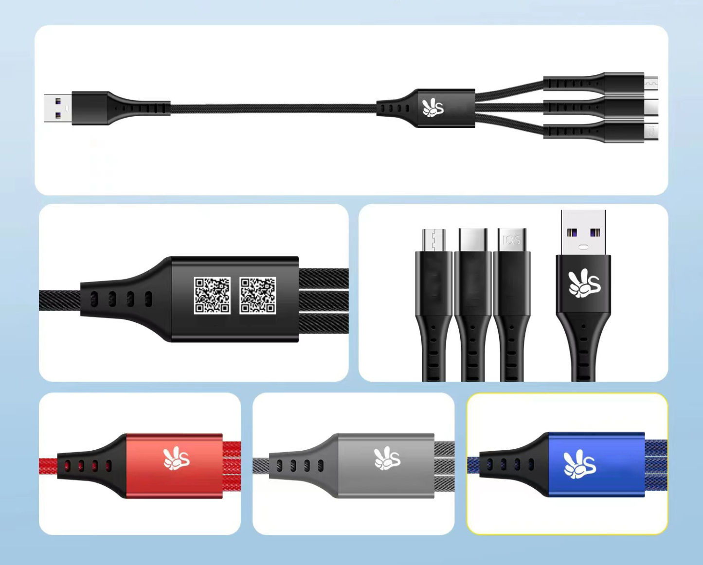 66W 3-in-1 Fast Charging Data Cable