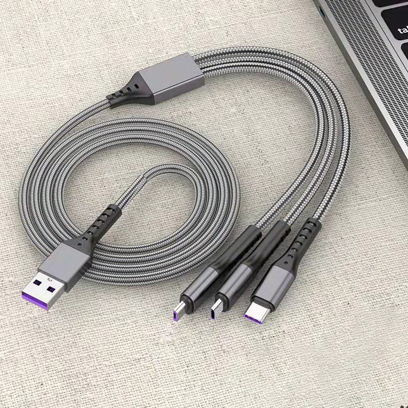 66W 3-in-1 Fast Charging Data Cable