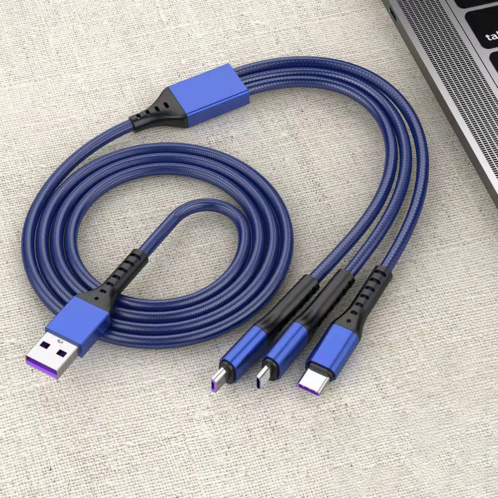 66W 3-in-1 Fast Charging Data Cable