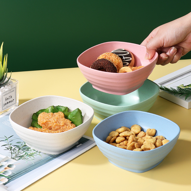 Wheat Straw Square Bowl