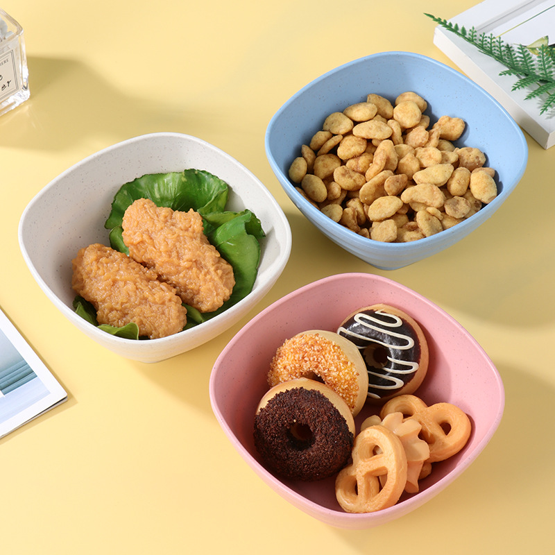 Wheat Straw Square Bowl