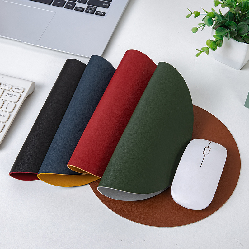 8.66'' Round Leather Mouse Pad