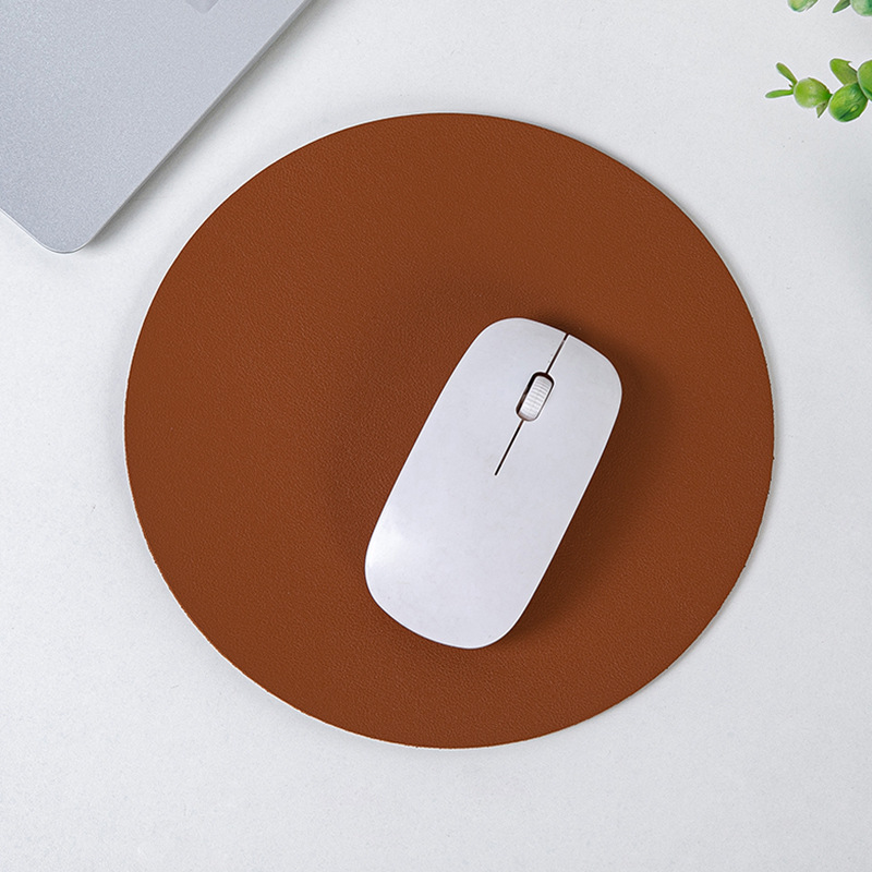 8.66'' Round Leather Mouse Pad