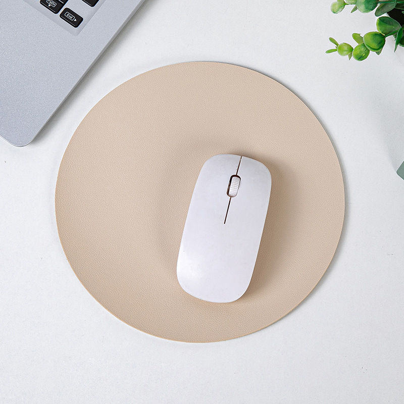 8.66'' Round Leather Mouse Pad