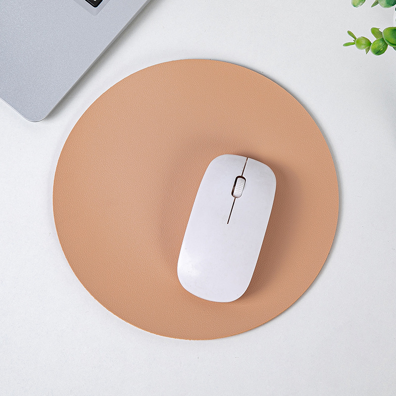 8.66'' Round Leather Mouse Pad