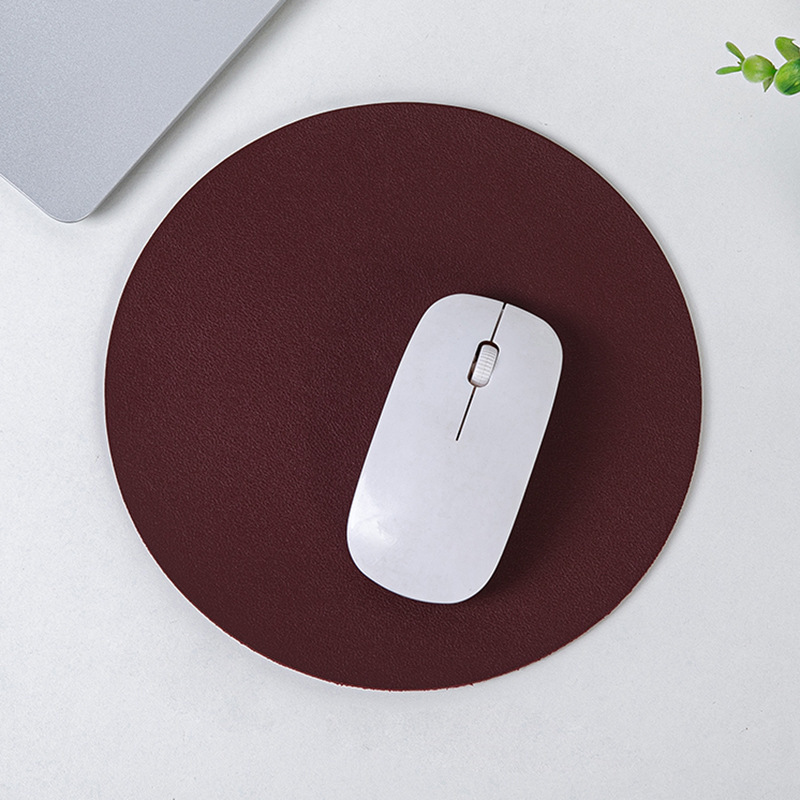 8.66'' Round Leather Mouse Pad
