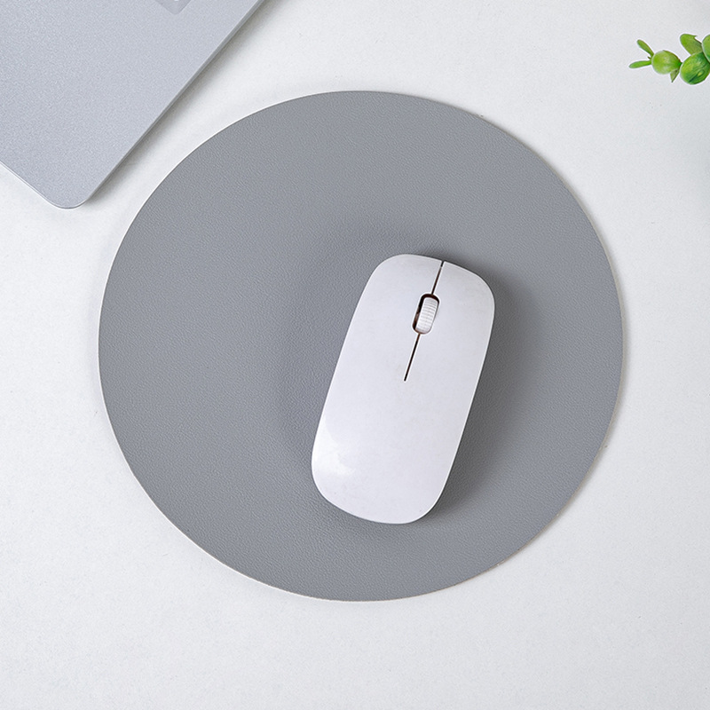 8.66'' Round Leather Mouse Pad
