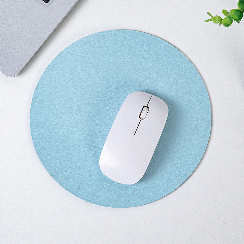 8.66'' Round Leather Mouse Pad