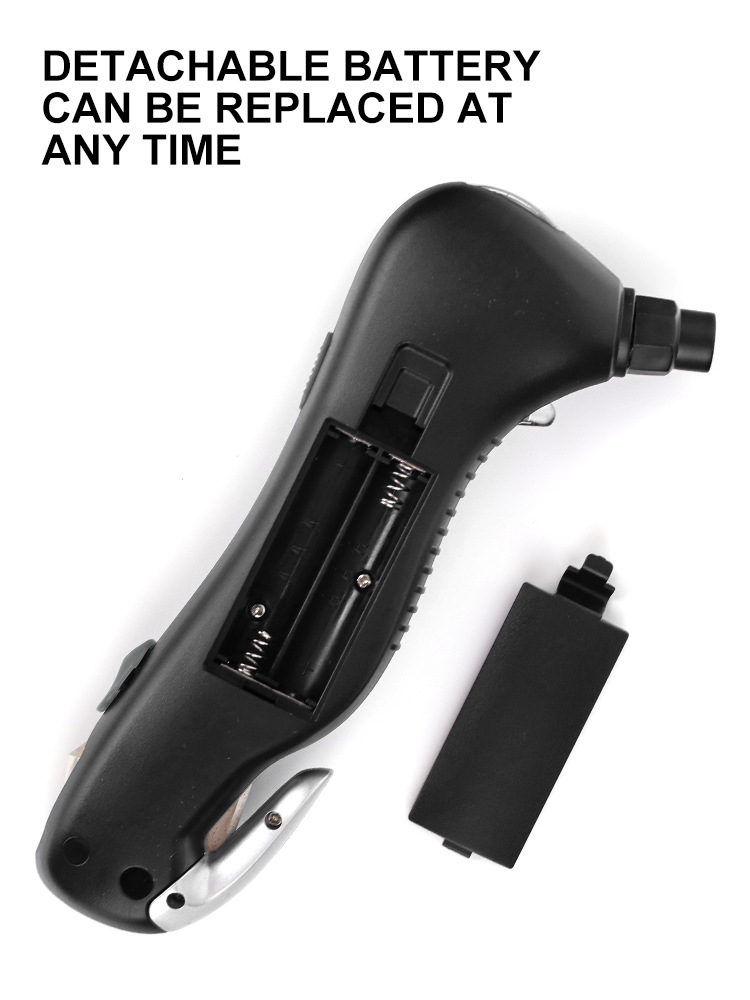 Digital Tire Gauge with Safety Hammer