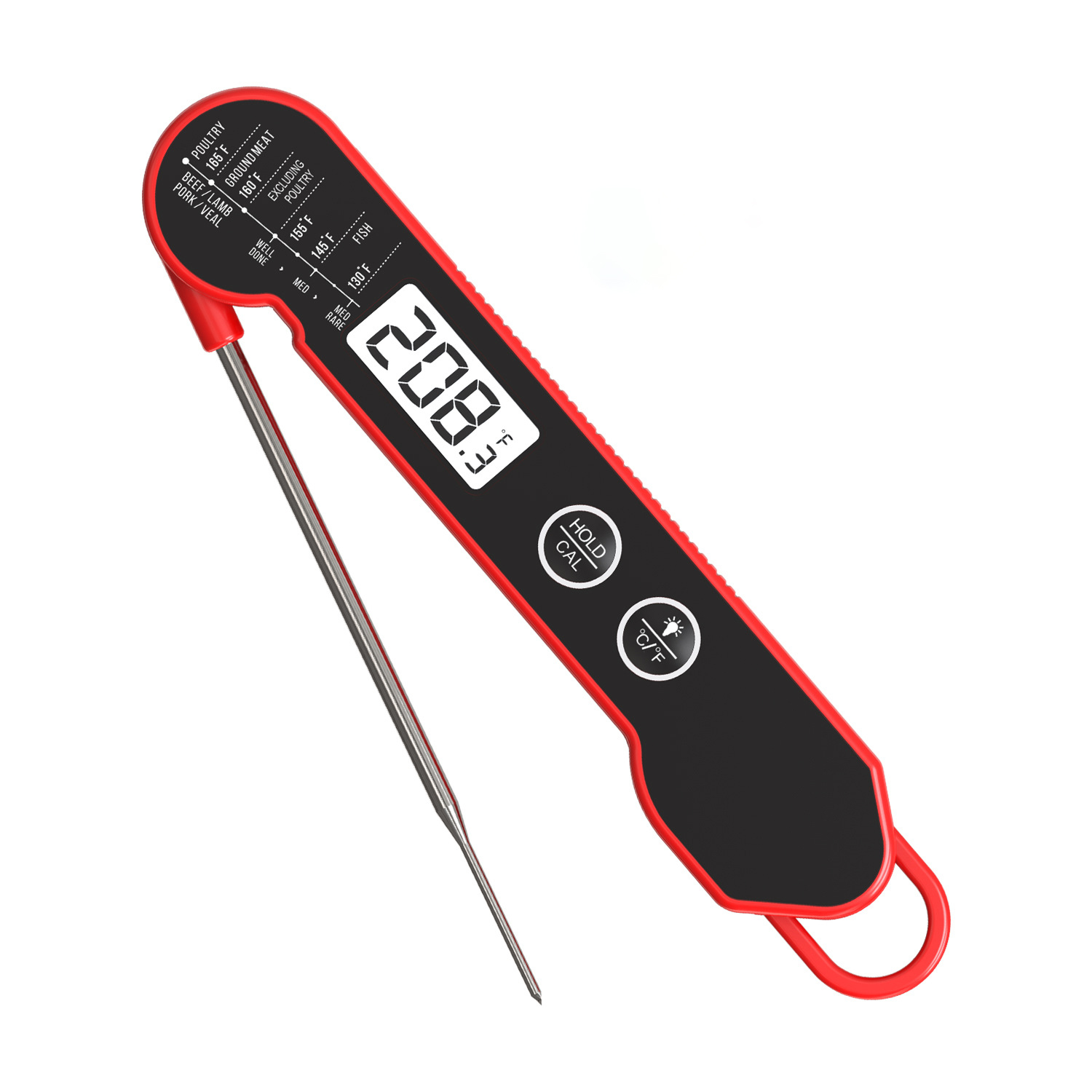 Thin Foldable Digital Meat Thermometer