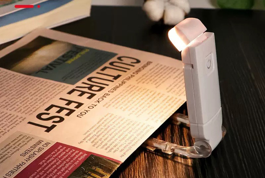 USB Rechargeable Mini Book Clip Light