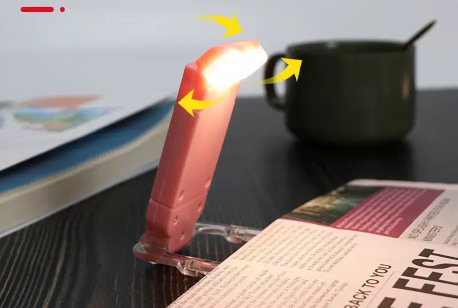 USB Rechargeable Mini Book Clip Light