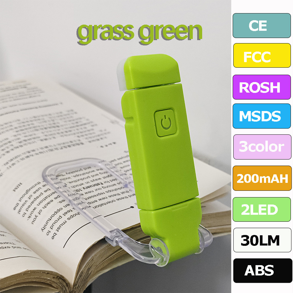 USB Rechargeable Mini Book Clip Light