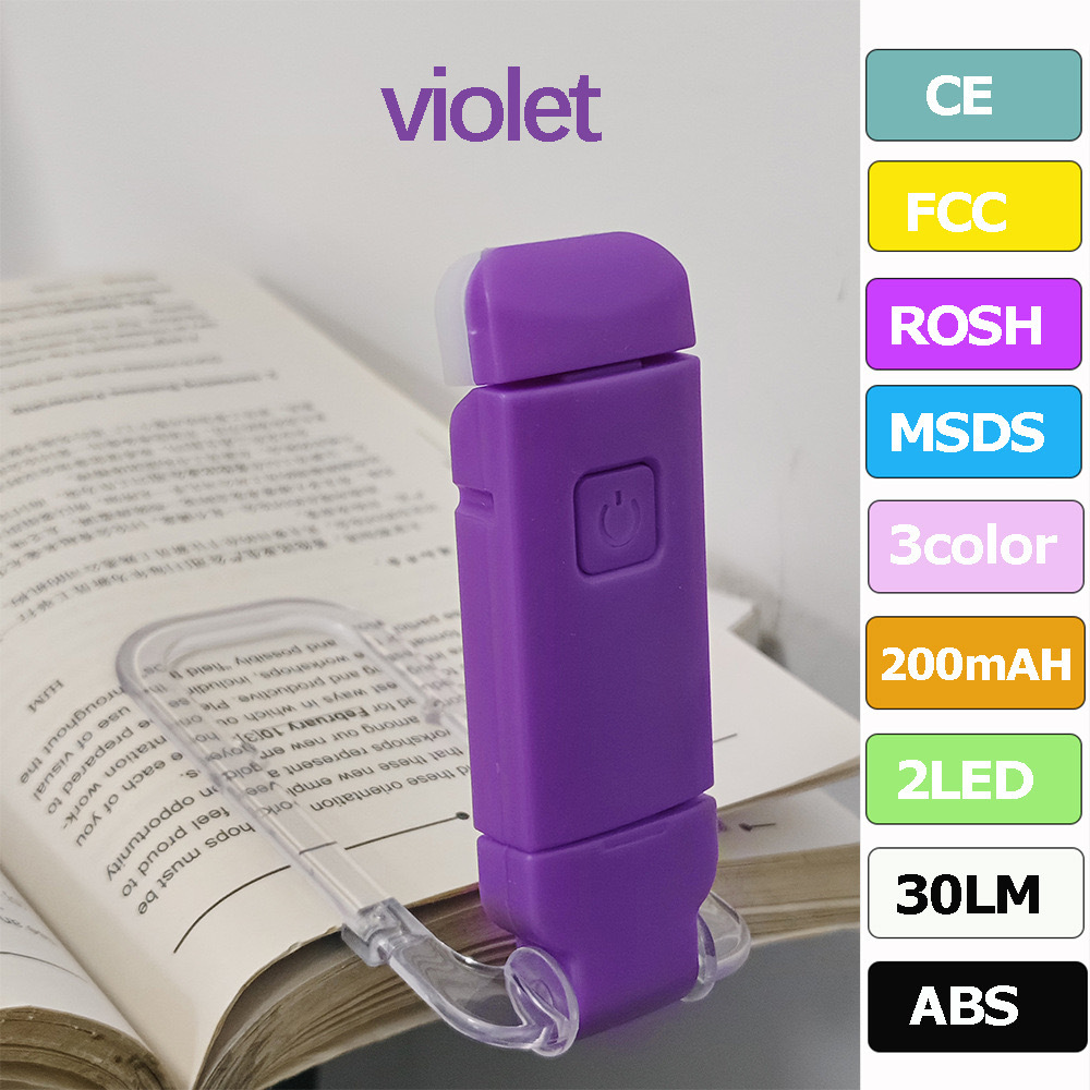 USB Rechargeable Mini Book Clip Light