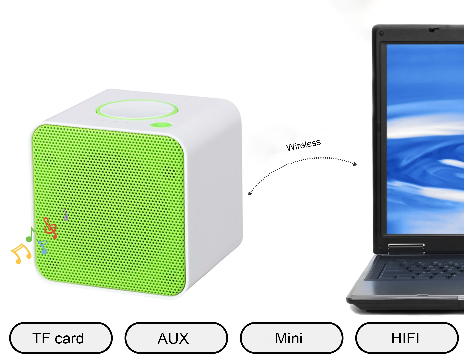 Square Mini Wireless Speaker