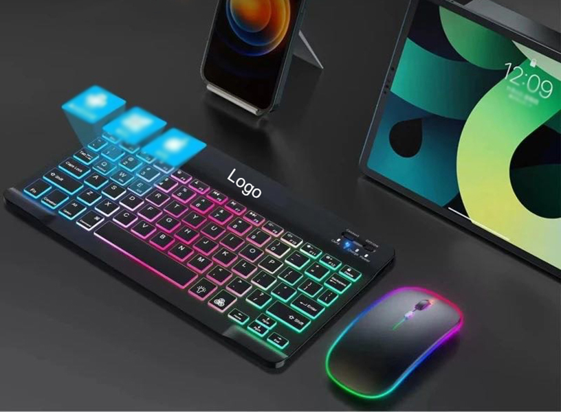 Rechargeable Wireless Keyboard and Mouse Combo