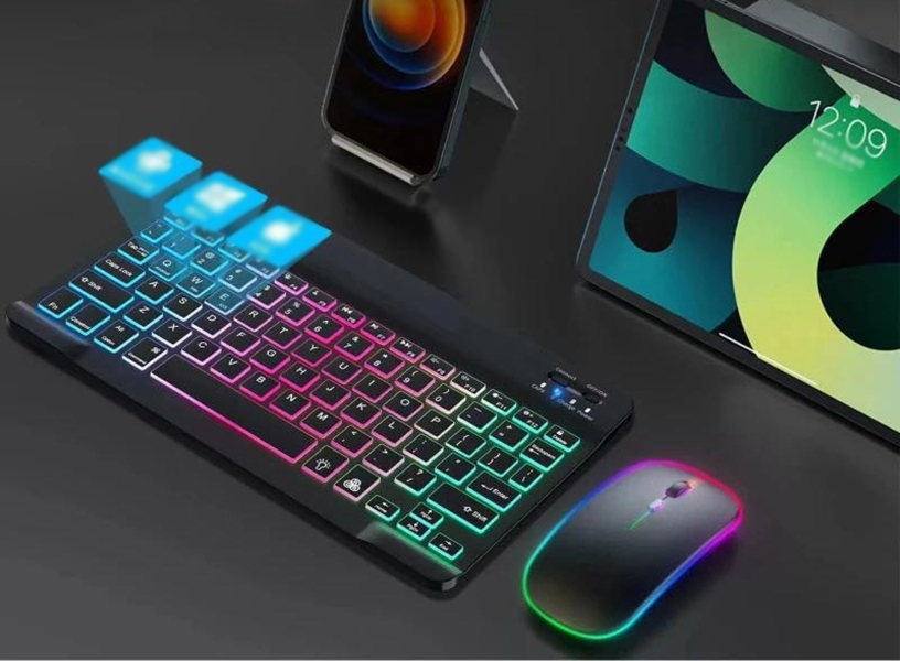 Rechargeable Wireless Keyboard and Mouse Combo