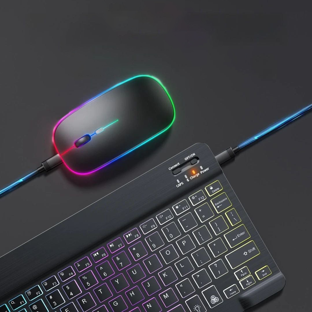 Rechargeable Wireless Keyboard and Mouse Combo