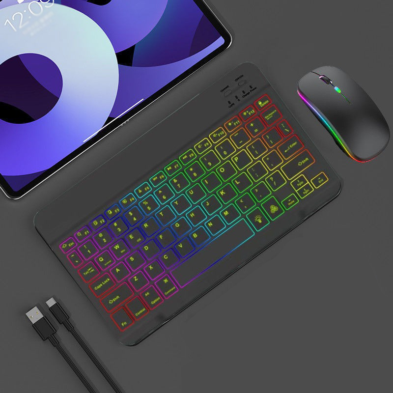 Rechargeable Wireless Keyboard and Mouse Combo