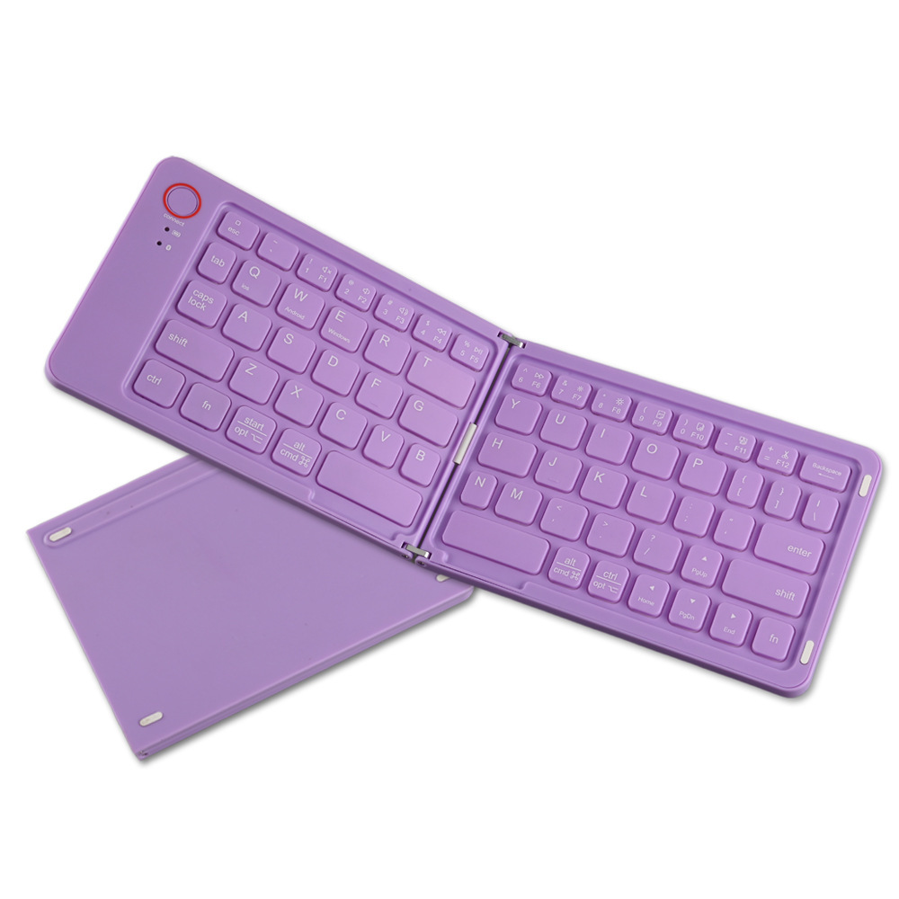 Foldable Wireless Keyboard with Phone Stand