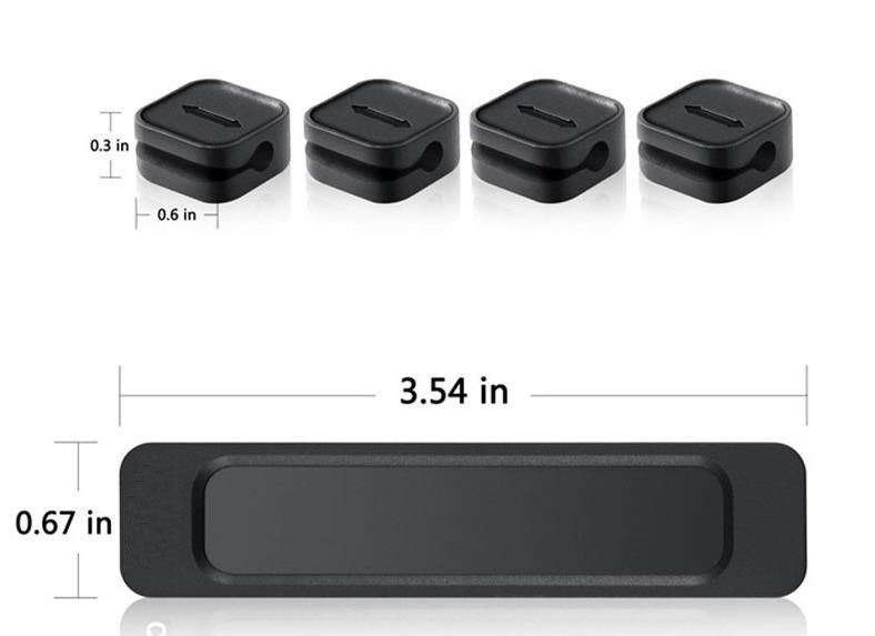Magnetic Cable Organizer 4 Clips
