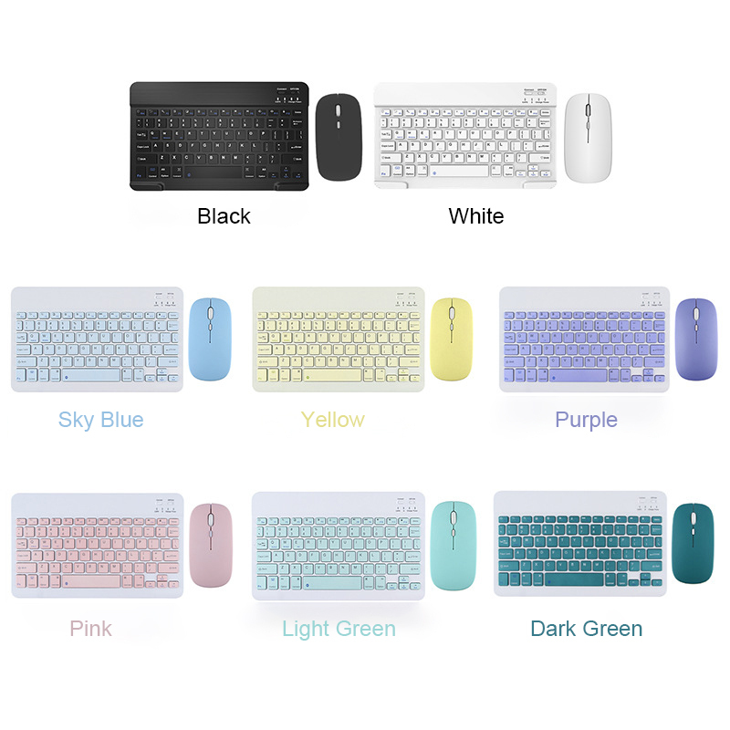 10-Inch Ultra-Slim Rechargeable Wireless Keyboard and Mouse Combo