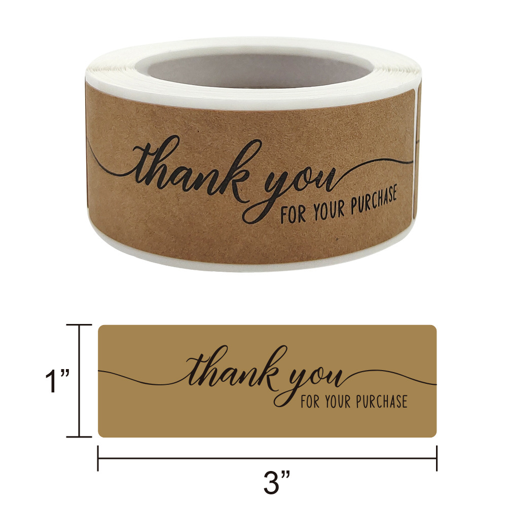 Kraft Paper Adhesive Stickers