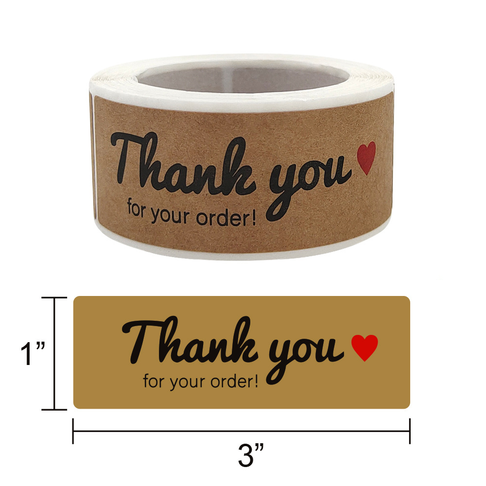 Kraft Paper Adhesive Stickers
