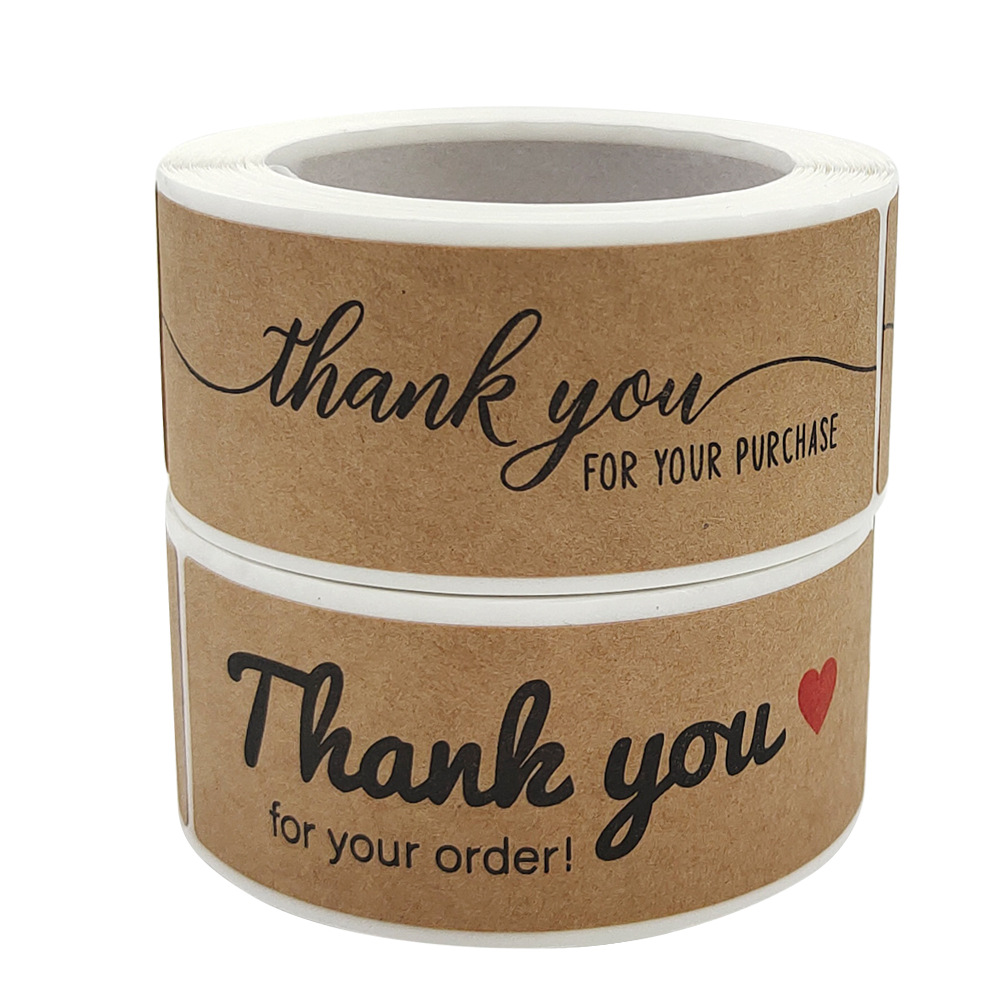 Kraft Paper Adhesive Stickers