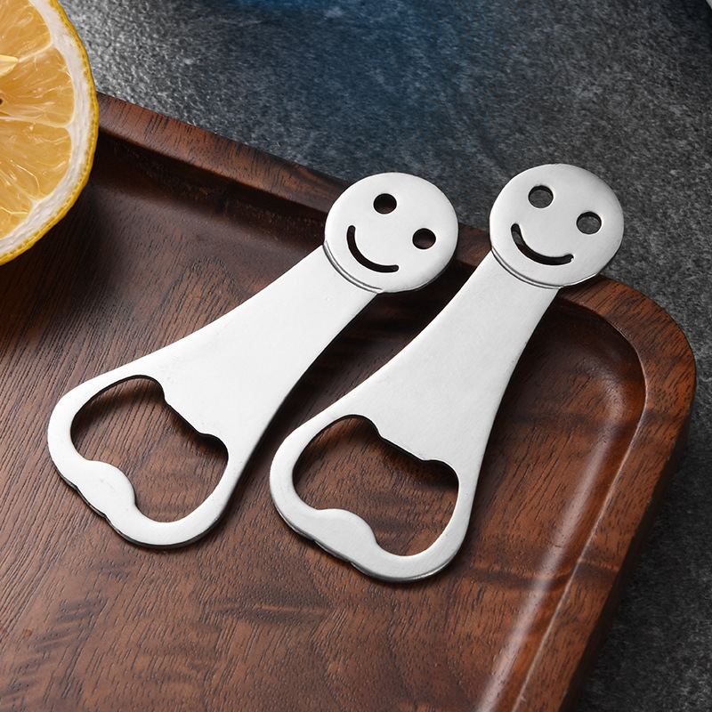 Stainless Steel Smiley Face Bottle Opener
