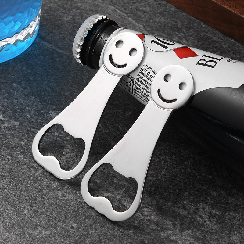 Stainless Steel Smiley Face Bottle Opener