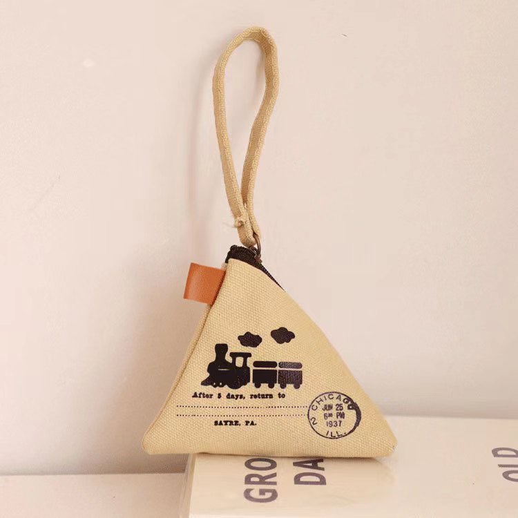 Triangle Canvas Coin Purse