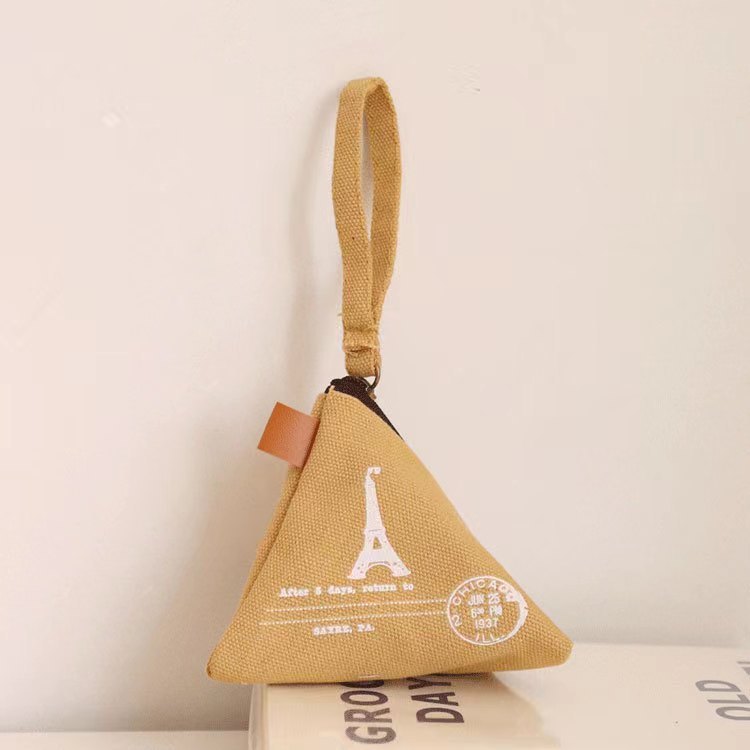 Triangle Canvas Coin Purse