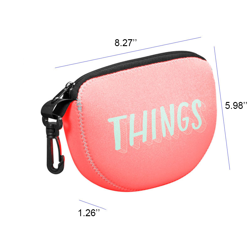 U-Shaped Neoprene Coin Purse