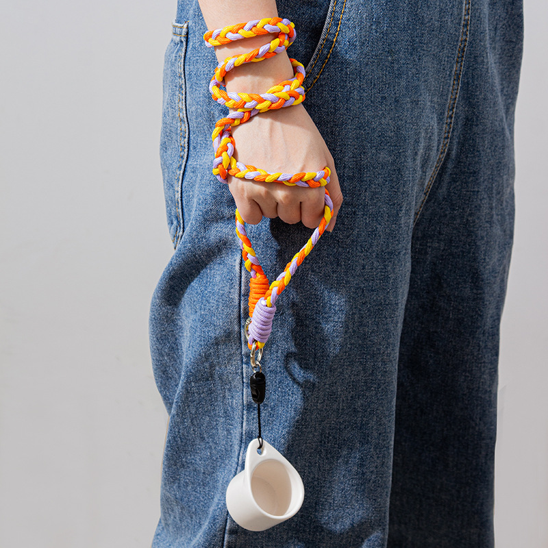 1.4oz Mini Ceramic Coffee Cup with Lanyard