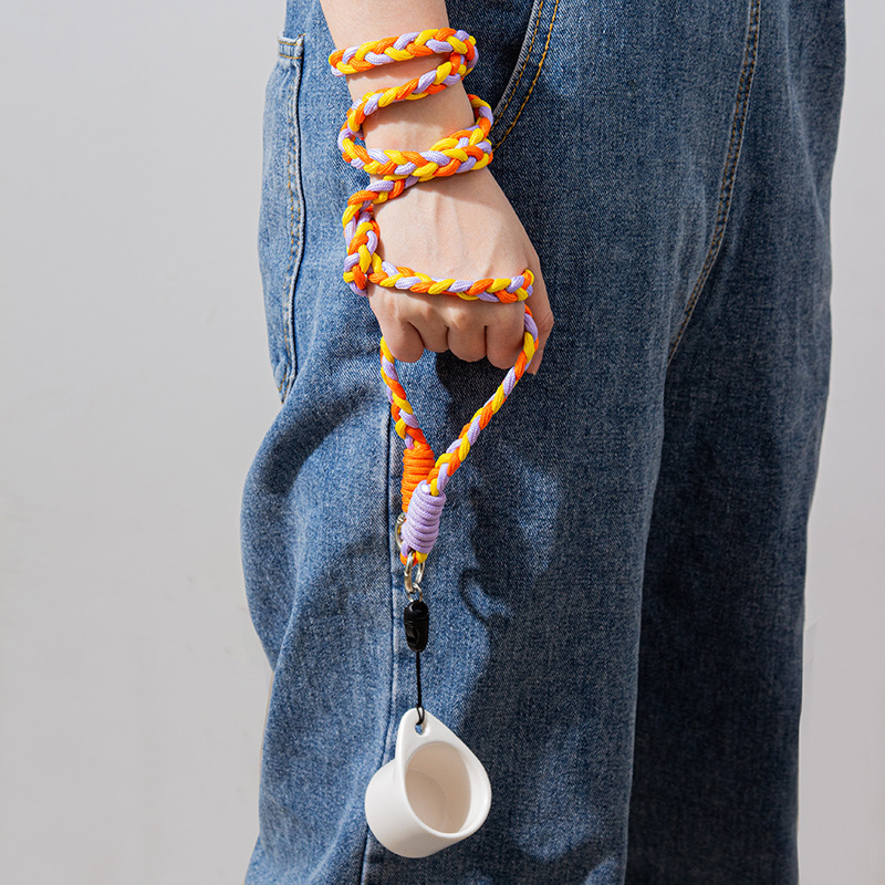 1.4oz Mini Ceramic Coffee Cup with Lanyard