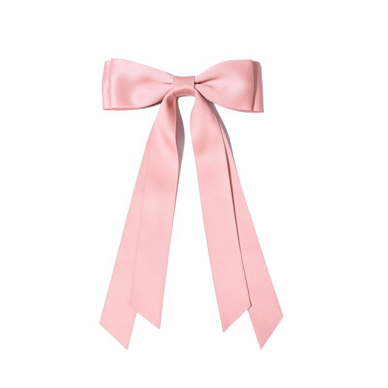 Double Layered Bow Hair Clip with Ribbon