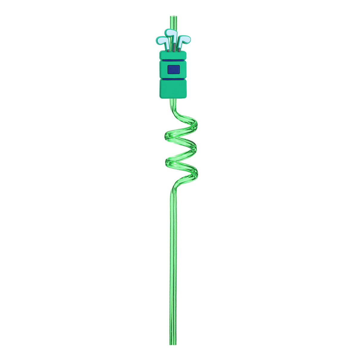 Custom Golf Theme Spiral Drinking Straw
