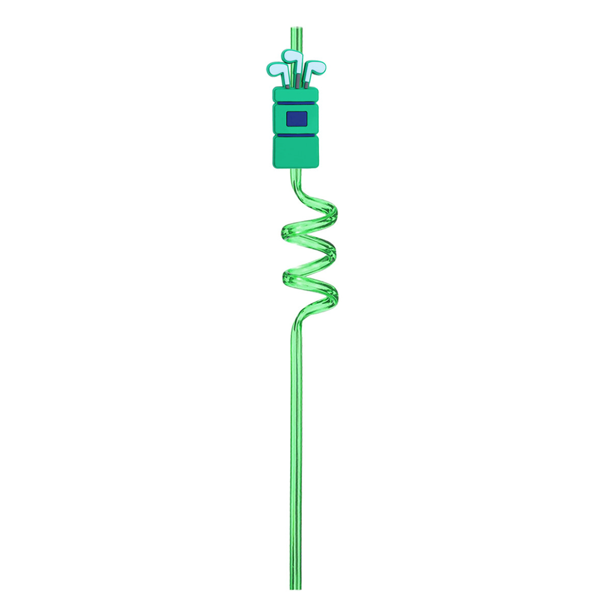 Custom Golf Theme Spiral Drinking Straw