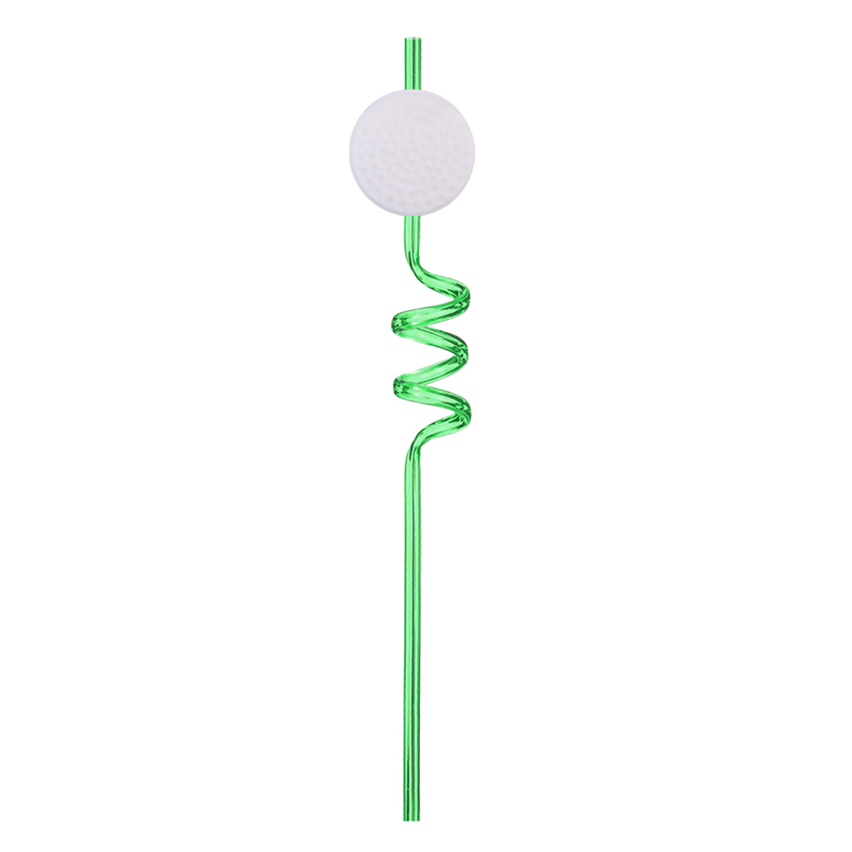 Custom Golf Theme Spiral Drinking Straw