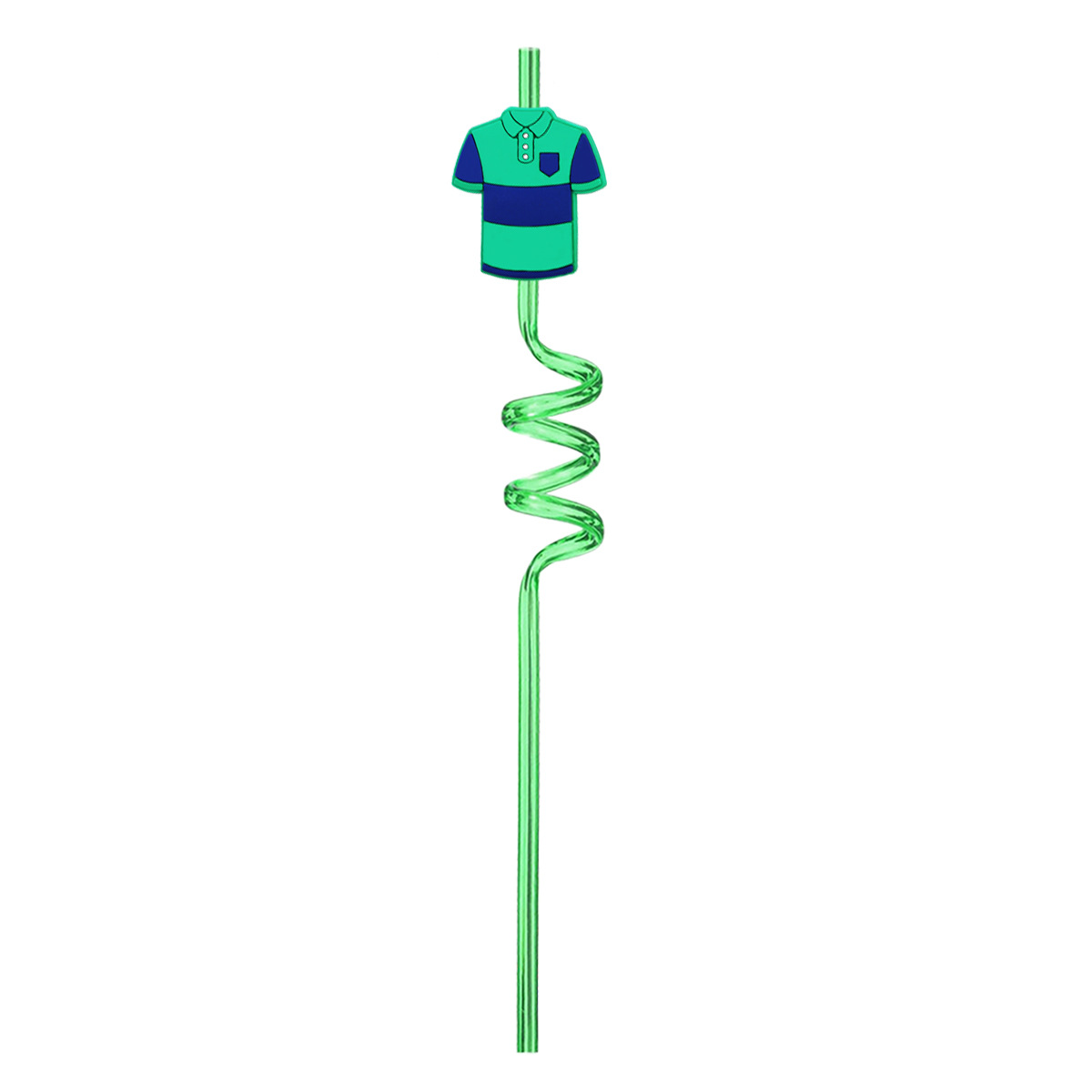 Custom Golf Theme Spiral Drinking Straw