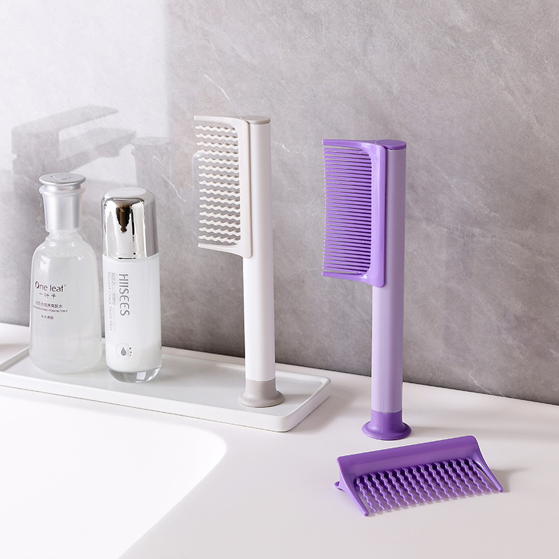 Suction Cup Standable Detachable Wavy Tooth Hair Comb
