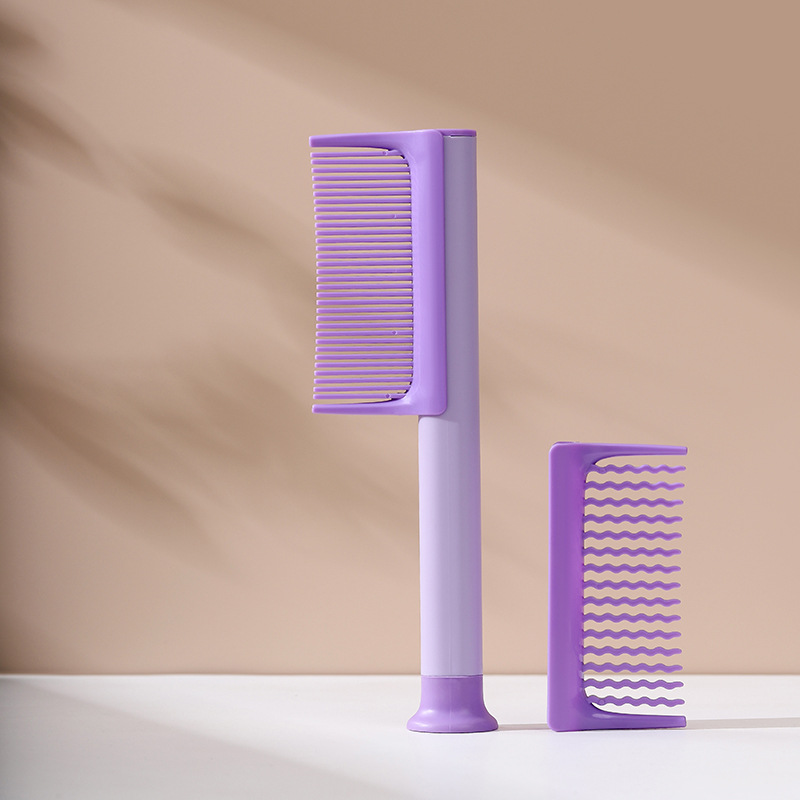 Suction Cup Standable Detachable Wavy Tooth Hair Comb